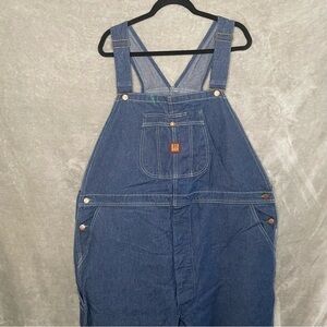 Vintage Big Ben Denim Carpenter Overalls 90s Unisex Blue Size 50x30 Farmer